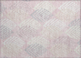 Piper Looms Chantille Floral ACN744 Pink Machine Washable Area Rug Scatter Main Image