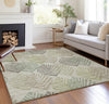 Piper Looms Chantille Floral ACN744 Taupe Machine Washable Area Rug Lifestyle Image Feature