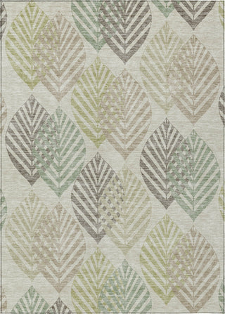 Piper Looms Chantille Floral ACN744 Taupe Machine Washable Area Rug main image