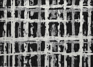 Piper Looms Chantille Stripes ACN745 Black Machine Washable Area Rug Scatter Main Image