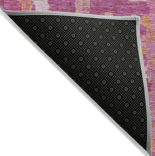 Piper Looms Chantille Stripes ACN745 Blush Machine Washable Area Rug Backing Image