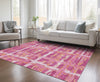 Piper Looms Chantille Stripes ACN745 Blush Machine Washable Area Rug Lifestyle Image Feature