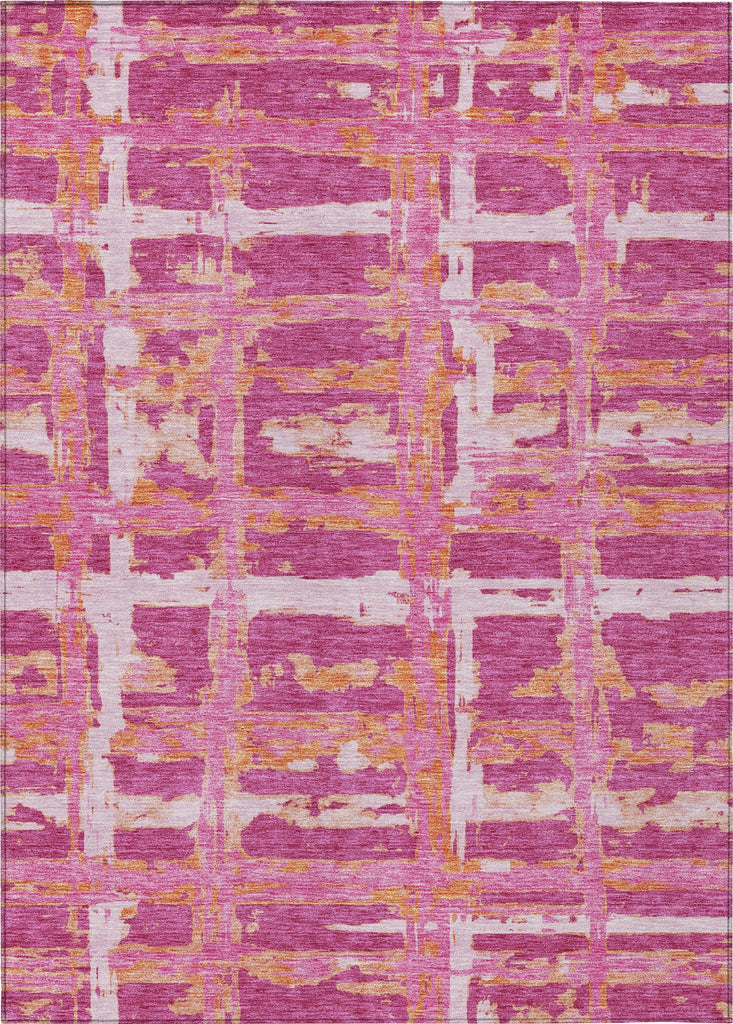 Piper Looms Chantille Stripes ACN745 Blush Machine Washable Area Rug main image