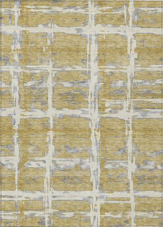 Piper Looms Chantille Stripes ACN745 Gold Machine Washable Area Rug main image