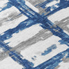 Piper Looms Chantille Stripes ACN745 Navy Machine Washable Area Rug Swatch Image