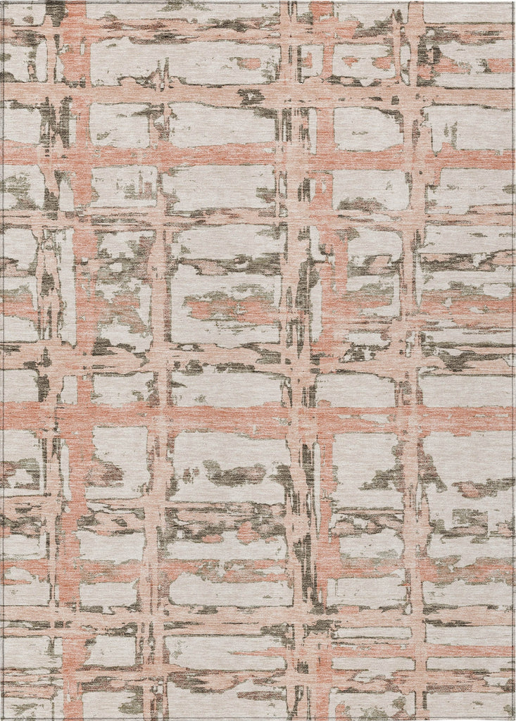 Piper Looms Chantille Stripes ACN745 Pink Machine Washable Area Rug main image
