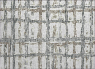 Piper Looms Chantille Stripes ACN745 Silver Machine Washable Area Rug Scatter Main Image