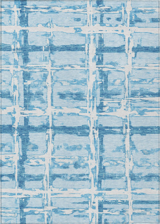 Piper Looms Chantille Stripes ACN745 Sky Machine Washable Area Rug main image