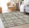 Piper Looms Chantille Stripes ACN745 Taupe Machine Washable Area Rug Lifestyle Image Feature