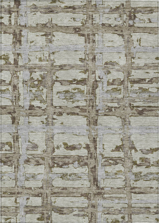 Piper Looms Chantille Stripes ACN745 Taupe Machine Washable Area Rug main image
