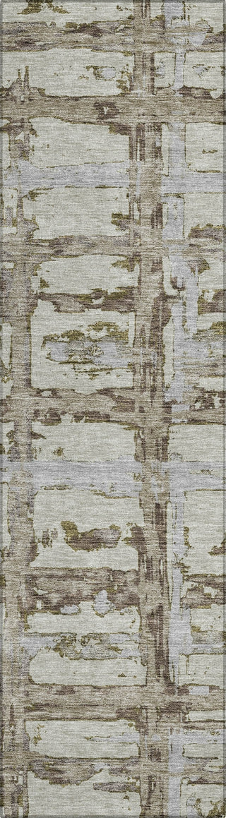 Piper Looms Chantille Stripes ACN745 Taupe Machine Washable Area Rug Runner Main Image