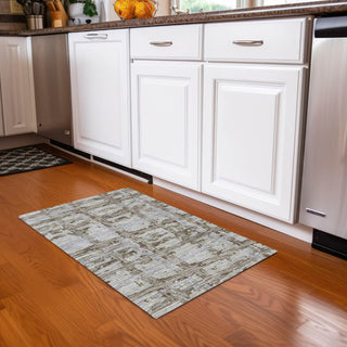 Piper Looms Chantille Stripes ACN745 Taupe Machine Washable Area Rug Scatter Lifestyle Image Feature
