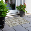 Piper Looms Chantille Stripes ACN745 Taupe Machine Washable Area Rug Scatter Outdoor Lifestyle Image Feature
