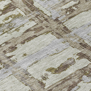 Piper Looms Chantille Stripes ACN745 Taupe Machine Washable Area Rug Swatch Image