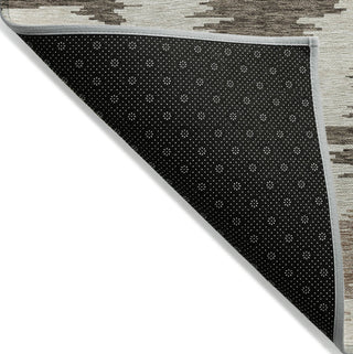 Piper Looms Chantille Abstract ACN746 Chocolate Machine Washable Area Rug Backing Image