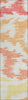 Piper Looms Chantille Abstract ACN746 Coral Machine Washable Area Rug Runner Main Image