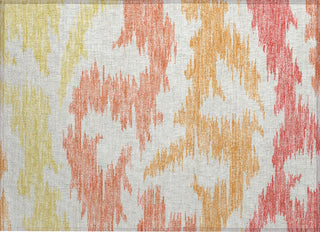 Piper Looms Chantille Abstract ACN746 Coral Machine Washable Area Rug Scatter Main Image