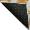 Piper Looms Chantille Abstract ACN746 Orange Machine Washable Area Rug Backing Image