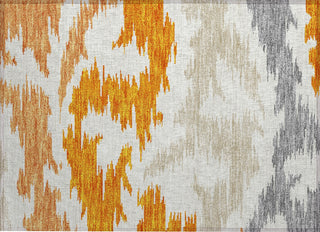 Piper Looms Chantille Abstract ACN746 Orange Machine Washable Area Rug Scatter Main Image
