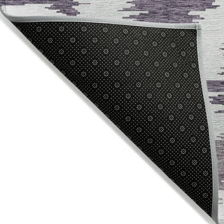 Piper Looms Chantille Abstract ACN746 Purple Machine Washable Area Rug Backing Image