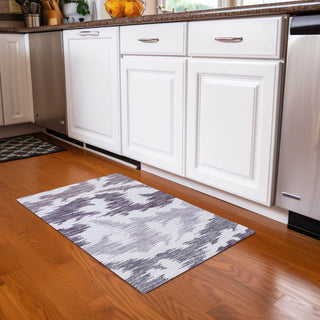 Piper Looms Chantille Abstract ACN746 Purple Machine Washable Area Rug Scatter Lifestyle Image Feature