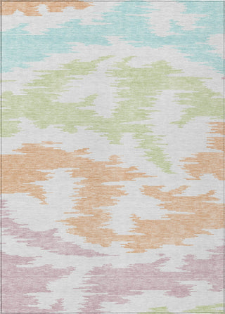 Piper Looms Chantille Abstract ACN746 White Machine Washable Area Rug main image