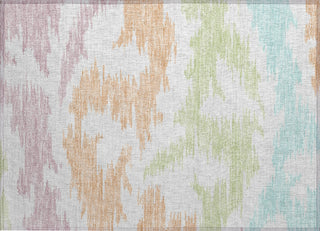 Piper Looms Chantille Abstract ACN746 White Machine Washable Area Rug Scatter Main Image