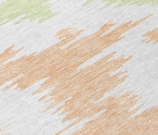 Piper Looms Chantille Abstract ACN746 White Machine Washable Area Rug Swatch Image