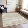 Piper Looms Chantille Modern ACN747 Beige Machine Washable Area Rug Lifestyle Image Feature
