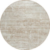 Piper Looms Chantille Modern ACN747 Beige Machine Washable Area Rug Round Main Image