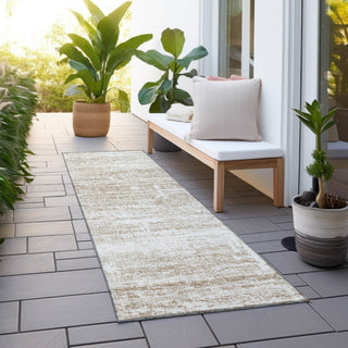 Piper Looms Chantille Modern ACN747 Beige Machine Washable Area Rug Runner Outdoor Lifestyle Image Feature
