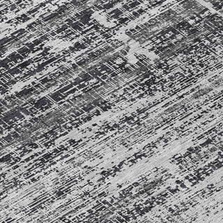 Piper Looms Chantille Modern ACN747 Black Machine Washable Area Rug Swatch Image