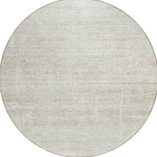 Piper Looms Chantille Modern ACN747 Ivory Machine Washable Area Rug Round Main Image