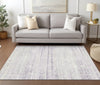 Piper Looms Chantille Modern ACN747 Lavender Machine Washable Area Rug Lifestyle Image Feature