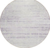 Piper Looms Chantille Modern ACN747 Lavender Machine Washable Area Rug Round Main Image