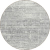 Piper Looms Chantille Modern ACN747 Silver Machine Washable Area Rug Round Main Image