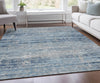 Piper Looms Chantille Modern ACN747 Sky Machine Washable Area Rug Lifestyle Image Feature