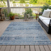 Piper Looms Chantille Modern ACN747 Sky Machine Washable Area Rug Outdoor Lifestyle Image Feature