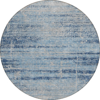 Piper Looms Chantille Modern ACN747 Sky Machine Washable Area Rug Round Main Image