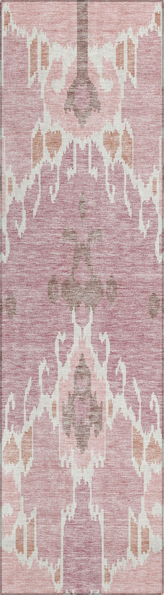 Piper Looms Chantille Ikat ACN748 Blush Machine Washable Area Rug Runner Main Image