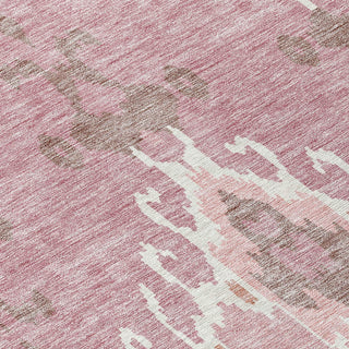Piper Looms Chantille Ikat ACN748 Blush Machine Washable Area Rug Swatch Image