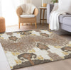 Piper Looms Chantille Ikat ACN748 Brown Machine Washable Area Rug Lifestyle Image Feature