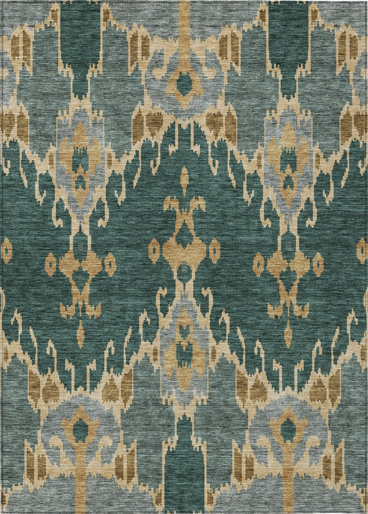 Piper Looms Chantille Ikat ACN748 Cactus Machine Washable Area Rug main image