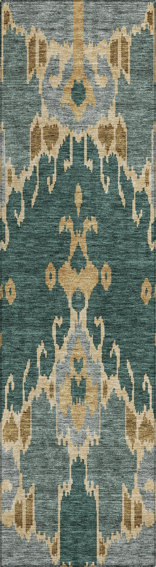 Piper Looms Chantille Ikat ACN748 Cactus Machine Washable Area Rug Runner Main Image