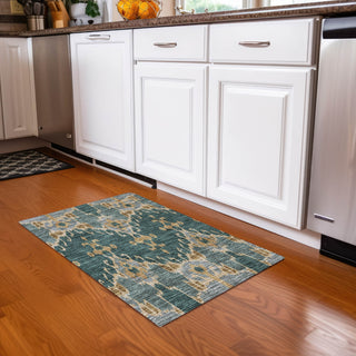 Piper Looms Chantille Ikat ACN748 Cactus Machine Washable Area Rug Scatter Lifestyle Image Feature