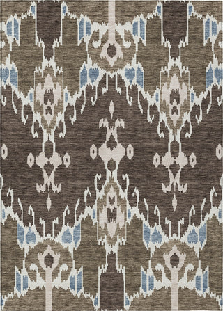 Piper Looms Chantille Ikat ACN748 Fudge Machine Washable Area Rug main image