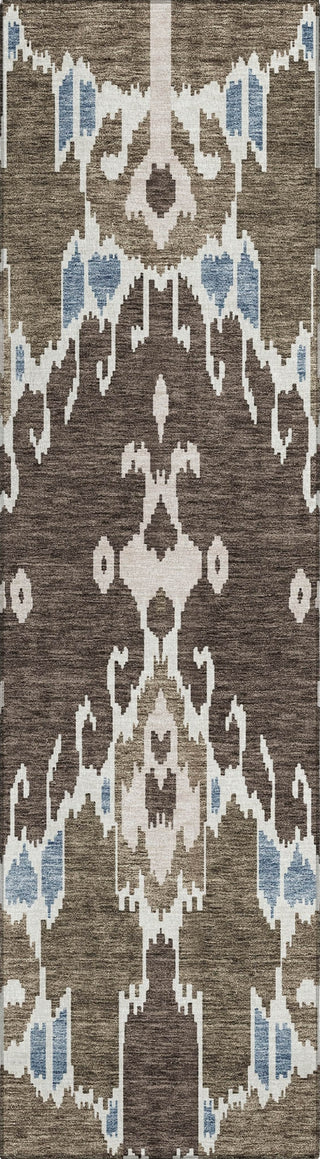 Piper Looms Chantille Ikat ACN748 Fudge Machine Washable Area Rug Runner Main Image