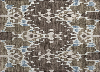 Piper Looms Chantille Ikat ACN748 Fudge Machine Washable Area Rug Scatter Main Image