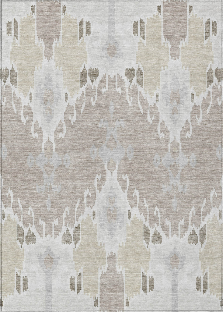 Piper Looms Chantille Ikat ACN748 Ivory Machine Washable Area Rug main image