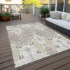 Piper Looms Chantille Ikat ACN748 Ivory Machine Washable Area Rug Outdoor Lifestyle Image Feature